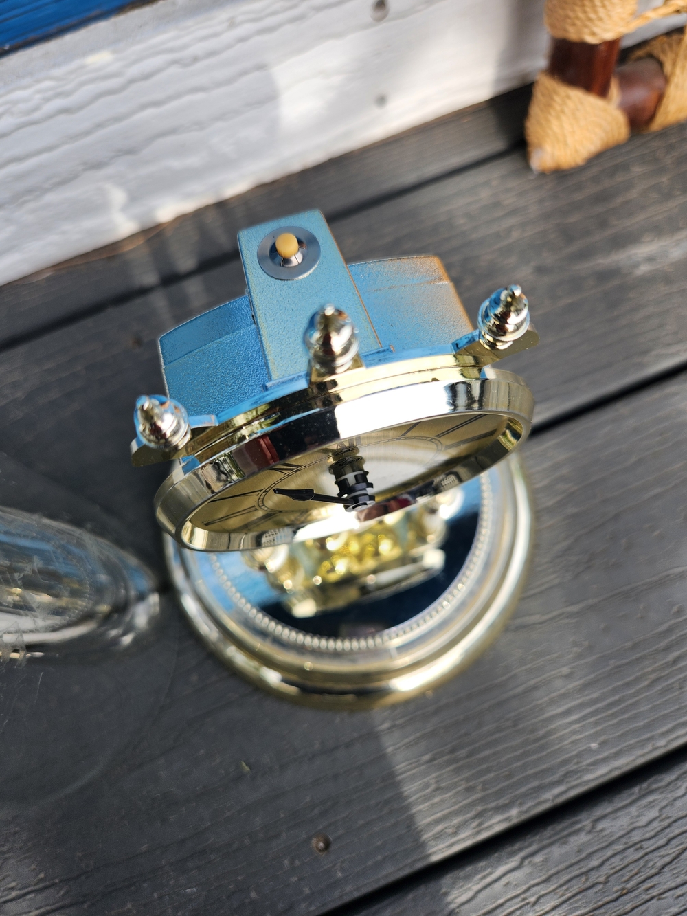 Anniversary Dome Clock - Shiny Gold Table Accent - Picture 8 of 14